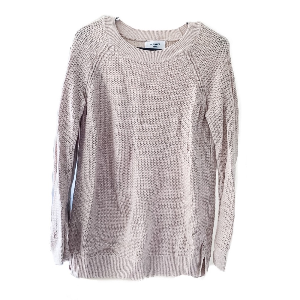 Old Navy Oversize Maternity Sweater in Tan Beige